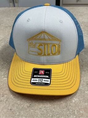 The Silo Yellow & Blue SnapBack Trucker Hat Summer Color way Richardson 112